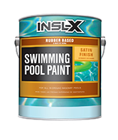 Benjamin Moore: Roswell / Alpharetta Paint Center Rubber Based Swimming Pool Paint provides a durable low-sheen finish for use in residential and commercial concrete pools. It delivers excellent chemical and abrasion resistance and is suitable for use in fresh or salt water. Also acceptable for use in chlorinated pools. Use Rubber Based Swimming Pool Paint over previous chlorinated rubber paint or synthetic rubber-based pool paint or over bare concrete, marcite, gunite, or other masonry surfaces in good condition.

OTC-compliant, solvent-based pool paint
For residential or commercial pools
Excellent chemical and abrasion resistance
For use over existing chlorinated rubber or synthetic rubber-based pool paints
Ideal for bare concrete, marcite, gunite & other masonry
For use in fresh, salt water, or chlorinated poolsboom